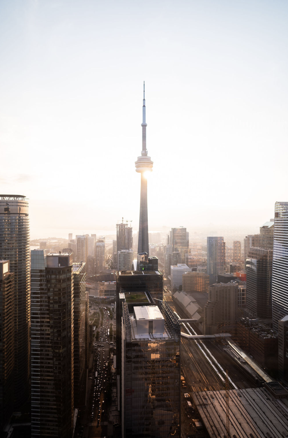 CN Tower at sunrise